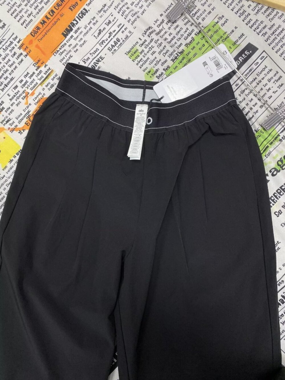 ALO Yoga Suit Up Trouser Black(Regular)💗👑Relaxed Fit Pants Chic Versatile - Picture 4 of 8